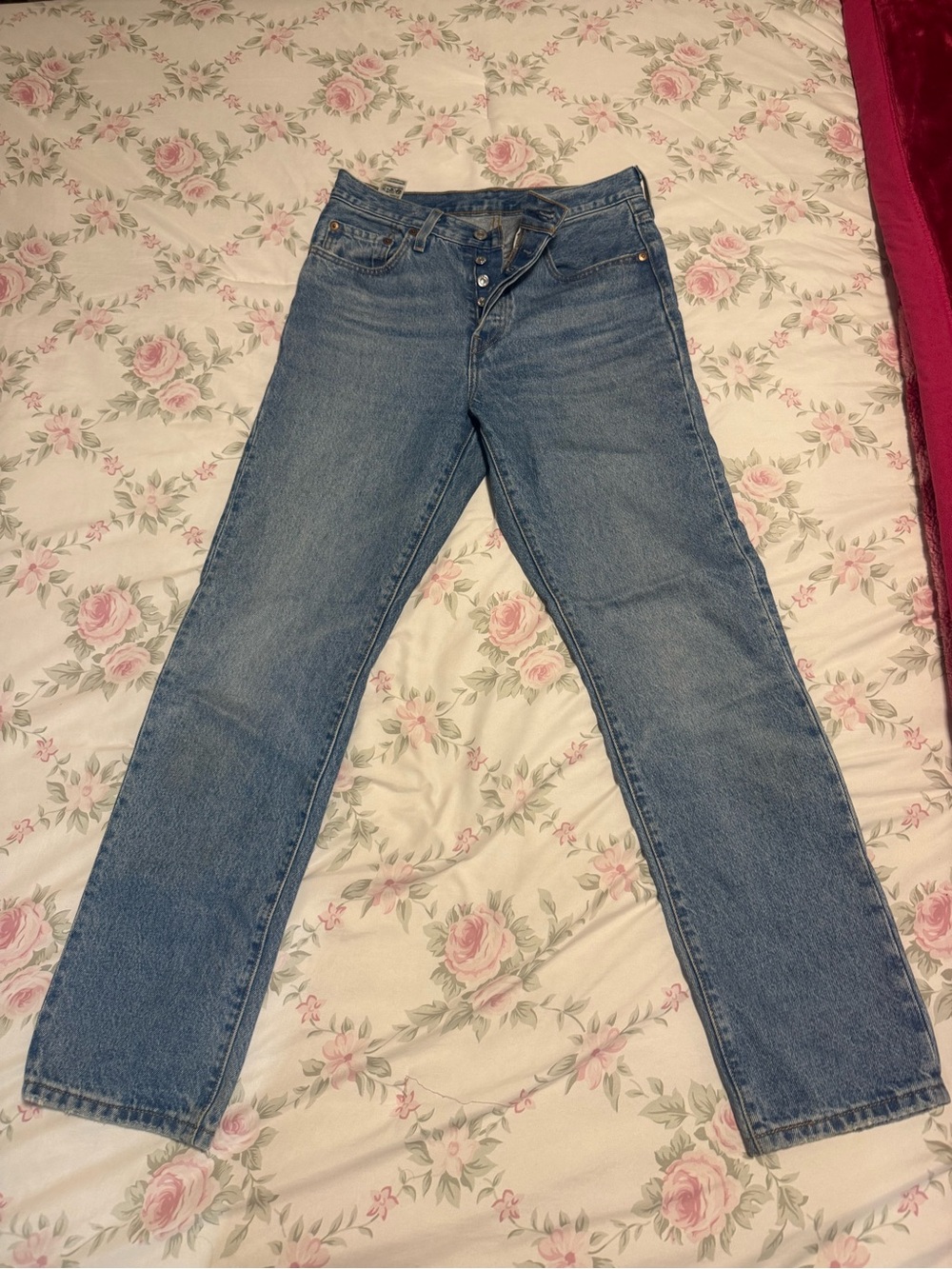 Levi's Medium Blue Straight-Leg Women's Jeans
